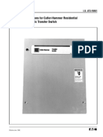 Cutler Hammer Residential ATS Switch Manual
