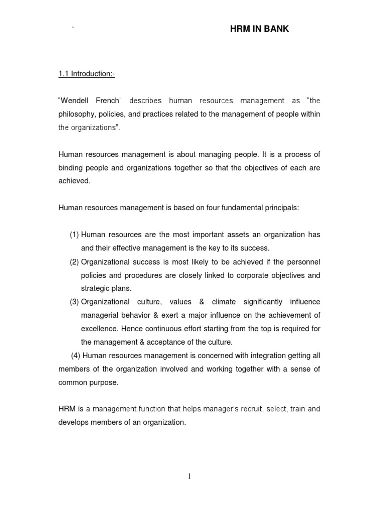 HRM Strategies for Indian Banks | PDF | Human Resource Management ...