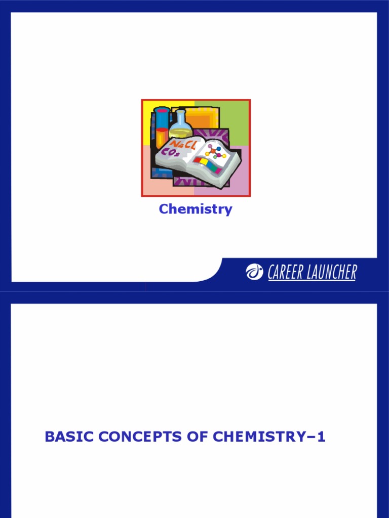 Basic Concepts of Chemistry Overview | PDF | Teaching Methods ...
