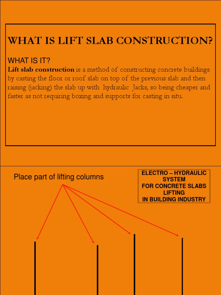 Lift Slab Construction Elevator Concrete