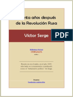 Treinta Anos Despues de La Revolucion Rusa