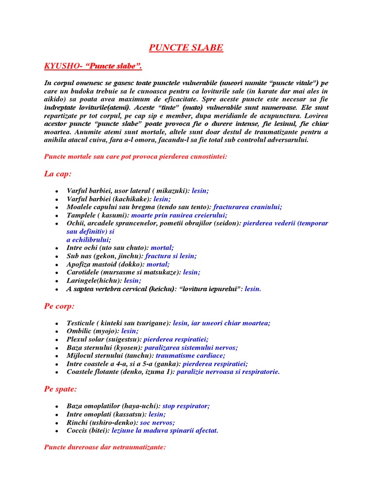 Puncte Slabe | PDF