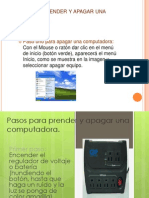 Pasos para Prender y Apagar Una Computadora