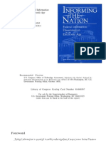 Informing The Nation: Federal Information Dissemination in An Electronic Age
