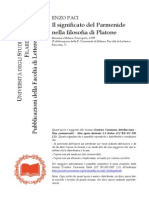 Enzo Paci - Il Significato Del Parmenide Nel Dialogo Di Platone