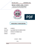 Chancadora de Piedra Informe