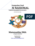 Naskah Soal UN Matematika SMA IPS 2013 (43 Paket Soal)