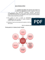 Components and Principles of Scheme of Work