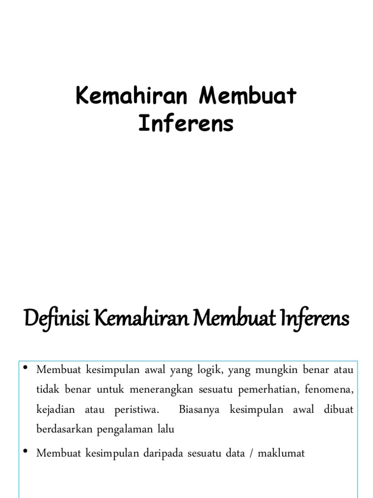 Kemahiran Membuat Inferens Dlm Sains Pdf