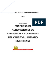 Bases Concurso Chrigotas Comparsas Carnaval 2013