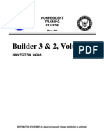 US Navy Construction Course - Builder 3 & 2, Volume 1 NAVEDT