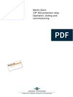 Merlin Gerin VIP 300 protection relay operation guide