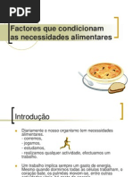 Necessidades Alimentares
