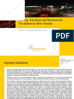 Banking, Insurance and Reinsurance: The Market For Risk Transfer