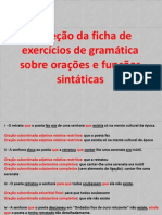 Correção gramática