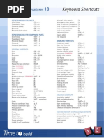 Tekla Structures 13-Keyboardshortcuts