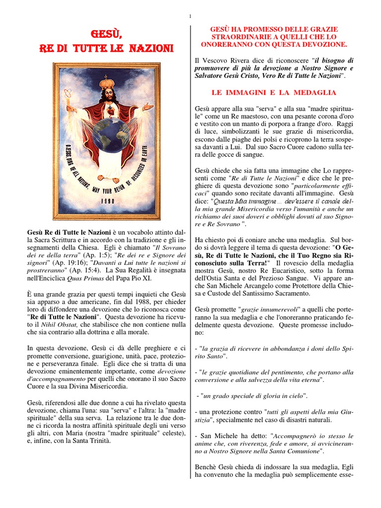 Gesu Re Di Tutte Le Nazioni