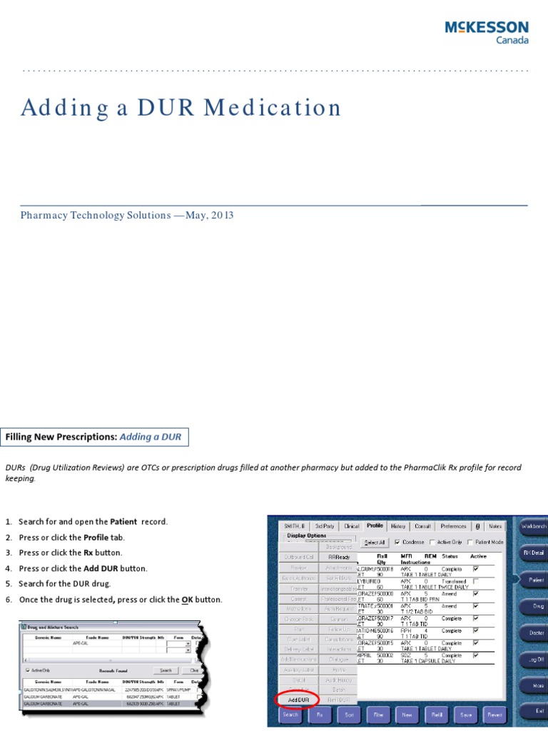 Adding A DUR-nexxsys | PDF | Medical Prescription | Over The Counter Drug