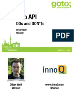 Web API DOs and DON'Ts