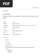 Supply Chain Foundation in Microsoft Dynamics AX 2012 - Microsoft