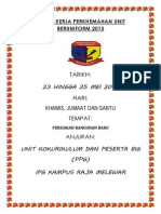 Kertas Kerja Perkhemahan Unit Beruniform2013 Final