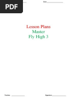 Fly High 3 Lesson Plans Master