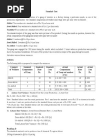 Practice Problems Standard Cost