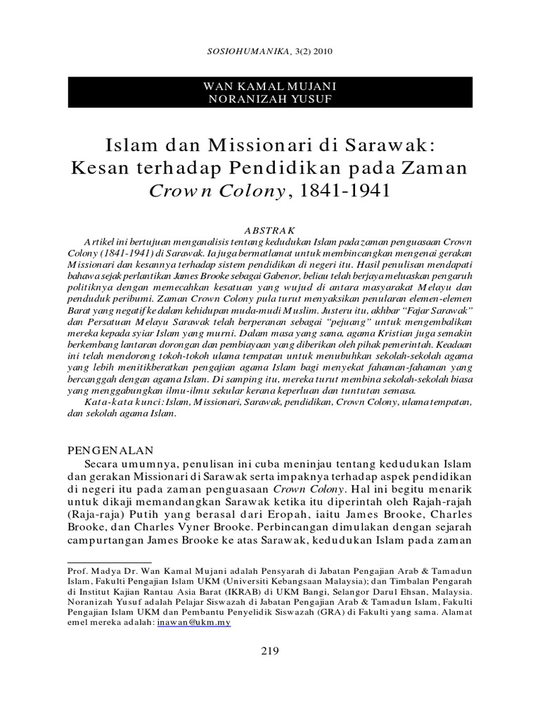 05 Wan Ukm Sosio Nov 2010 Pdf