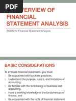 An Overview of Financial Statement Analysis