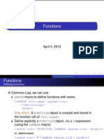 Functions in Common Lisp