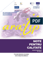 Newsletter 5 - Note Pentru Calitate