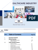 Indian Healthcare Industry, November 2012