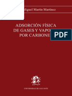 Adsorción física de gases y vapores en carbones