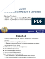 Aula III Stakeholders e Estrategia