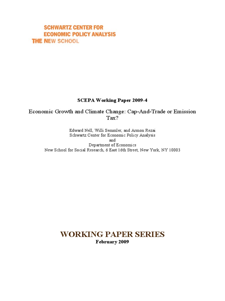 Cap-and-Trade vs. Carbon Tax Analysis | PDF | Emissions Trading ...