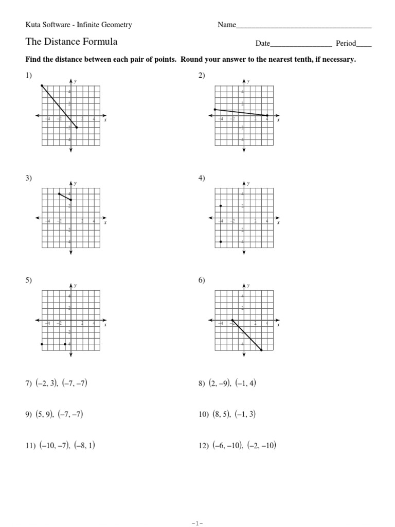 3-The Distance Formula | PDF | Science Technology Engineering And ...