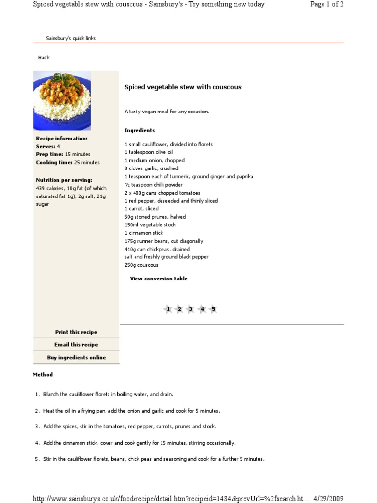 Veggie Stew | PDF | Technology & Engineering