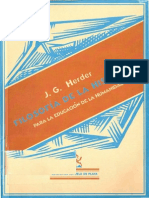 Herder Filosofia de La Historia para La Educacion de La Humanidad 1