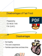Disadvantages of Fast Food