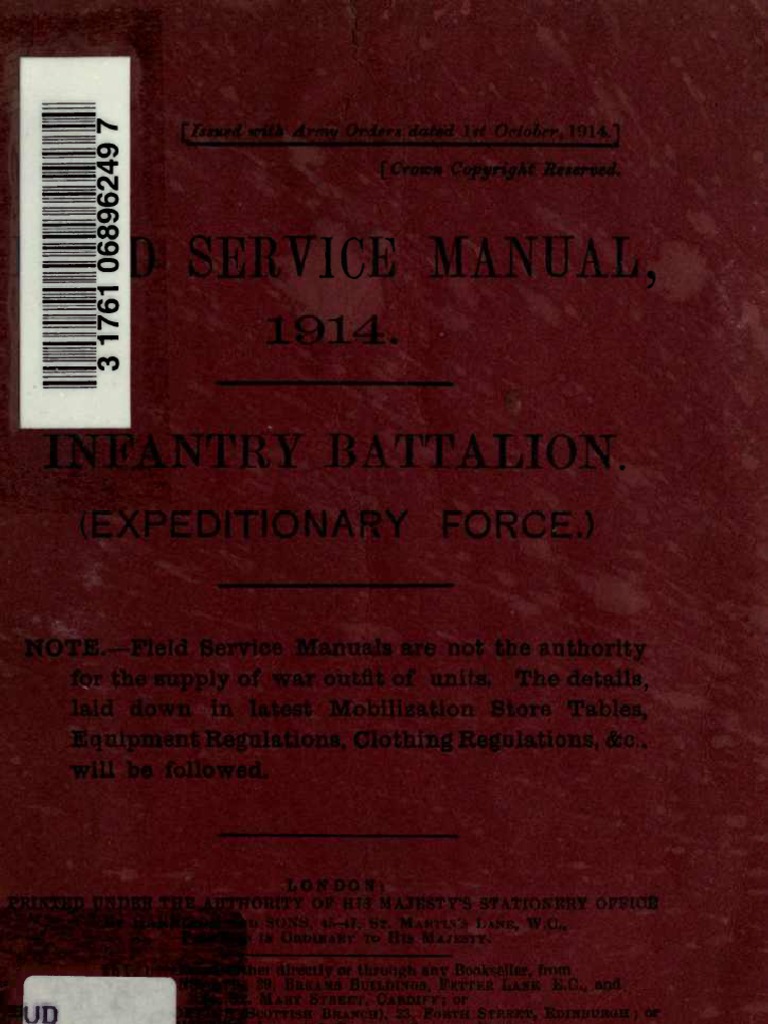 (1914) Field Service Manual Militia Defense Policy