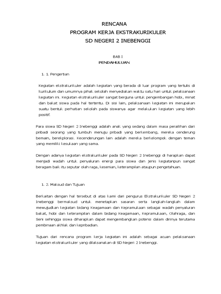 Rencana Program Kerja Ekstrakurikuler SDN 2 Inebenggi.docx