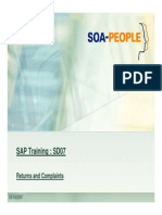Sap SD Returns and Complaints Process in Sap