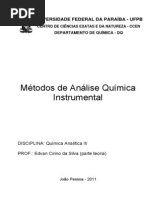 Apostila_Química Analítica III (Análise Química Instrumental)_Período 2013.1