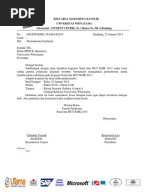 Surat Balasan Permohonan Izin Pinjam Kelas