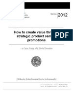 Strategic Product Sampling: A Case Study of L'Oréal Sweden