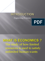 Engineering Economy Study of Scarce Resources