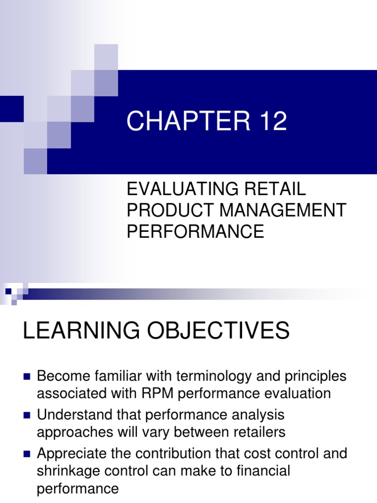 Evaluating Retail Product Management Performance | PDF | Retail | Revenue