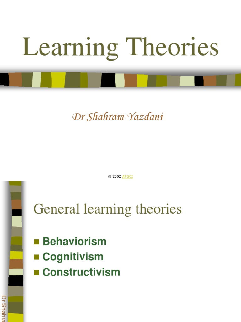 TYPES OF LEARNING THEORIES IN EDUCATION PDF visual data 2