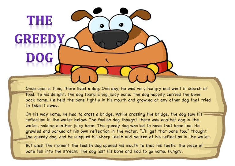 The Greedy Dog | Pdf