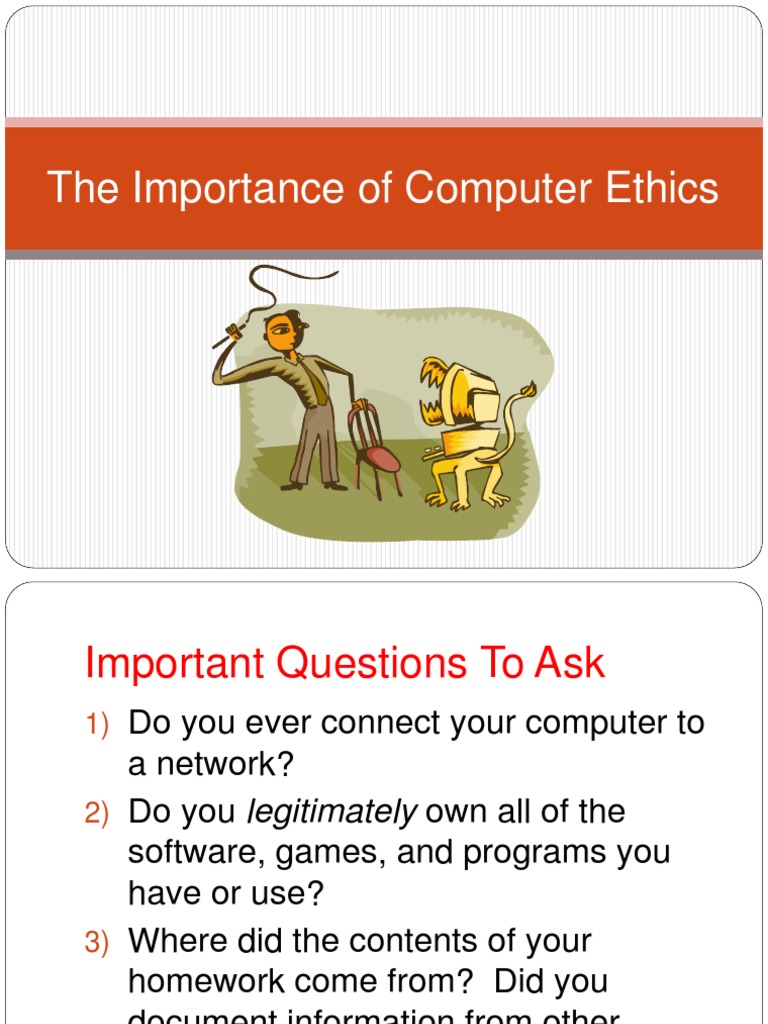 1 importance of computer ethics copyright infringement intellectual
